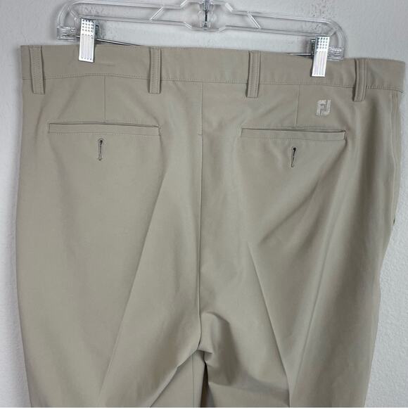 Foot Joy Tan Flat Front 4 Pocket Golf Pants 38 - Picture 8 of 9